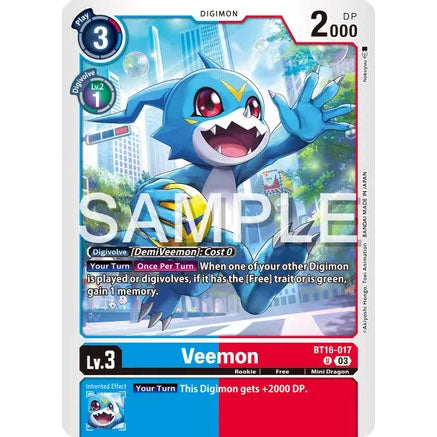 DCG [BT16-017 U] Veemon