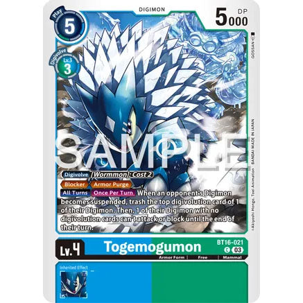 DCG [BT16-021 C] Togemogumon