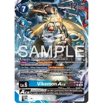 DCG [BT16-026 SR] Vikemon Ace (Alternate Art)