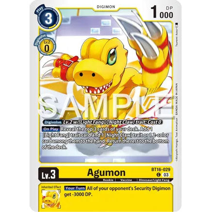 DCG [BT16-029 C] Agumon