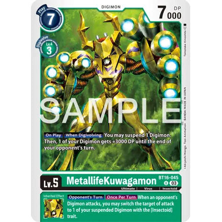 DCG [BT16-045 U] MetallifeKuwagamon