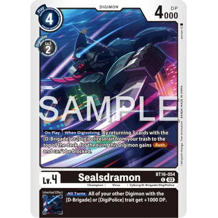 DCG [BT16-054 C] Sealsdramon