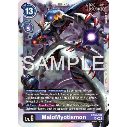DCG [BT16-081 SR] MaloMyotismon