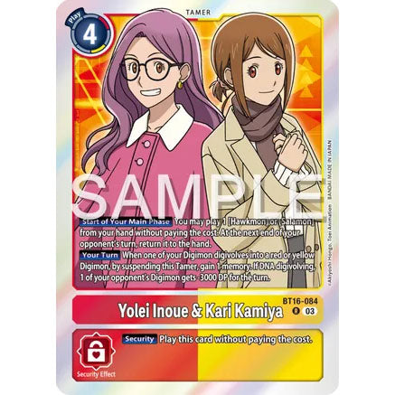DCG [BT16-084 R] Yolei Inoue & Kari Kamiya