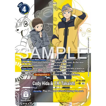 DCG [BT16-088 R] Cody Hida & T.K. Takaishi (Alternate Art)