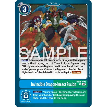 DCG [BT16-092 U] Invincible Dragon-Insect Fusion