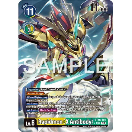 DCG [BT16-101 SEC] Rapidmon (X Antibody) (Alternate Art)