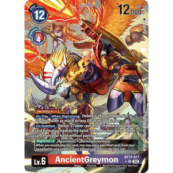 DCG [BT17-017 SR] AncientGreymon (Alternate Art)