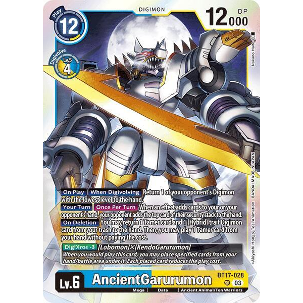 DCG [BT17-028 SR] AncientGarurumon