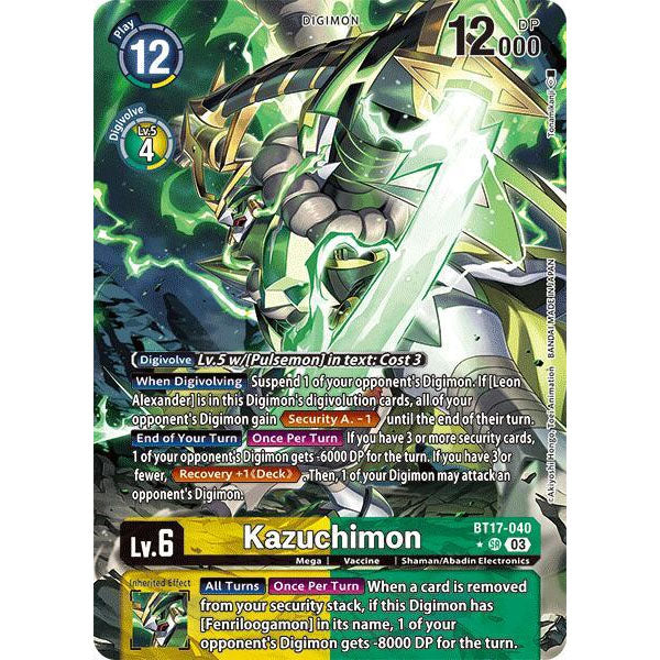 DCG [BT17-040 SR] Kazuchimon (Alternate Art)