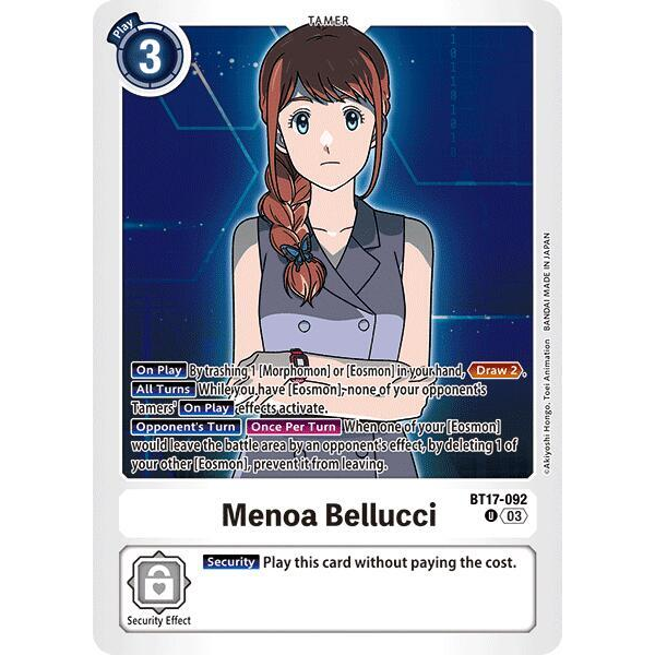 DCG [BT17-092 U] Menoa Bellucci