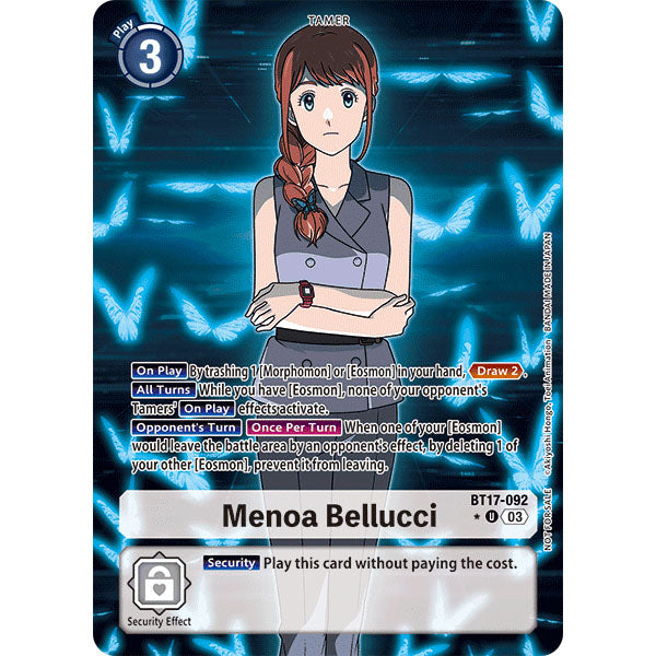 DCG [BT17-092 U] Menoa Bellucci (Alternate Art - Box Promotion Pack)