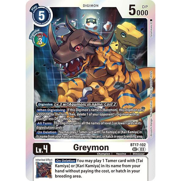DCG [BT17-102 SEC] Greymon