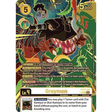 DCG [BT17-102 SEC] Greymon (Left) (Textured)