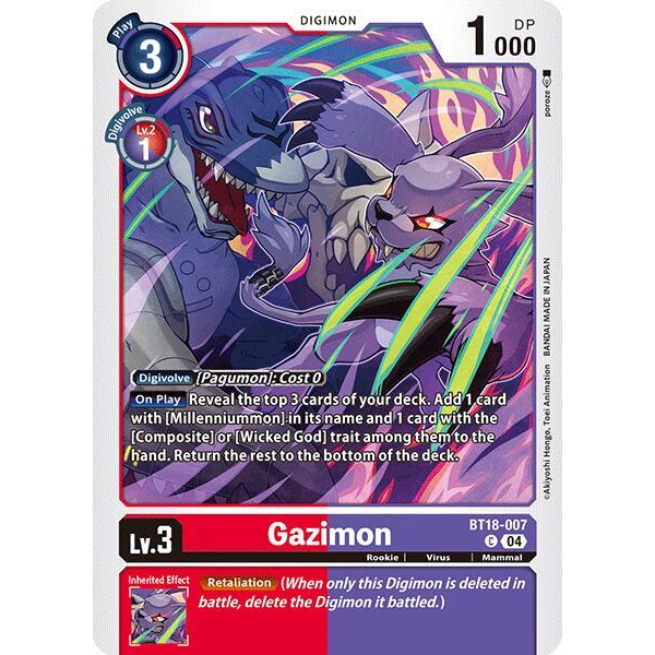 DCG [BT18-007 C] Gazimon