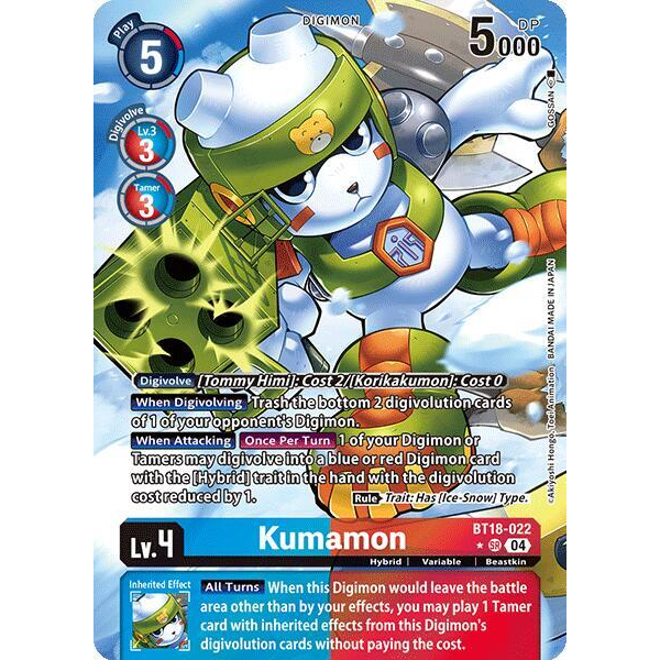 DCG [BT18-022 SR] Kumamon (Alternate Art)