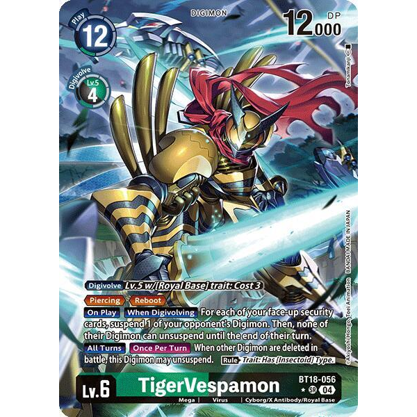 DCG [BT18-056 SR] TigerVespamon (Alternate Art)