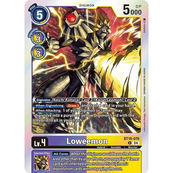 DCG [BT18-076 R] Loweemon