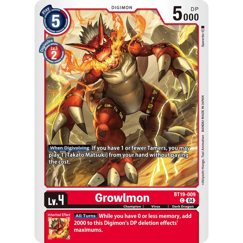 DCG [BT19-009 C] Growlmon
