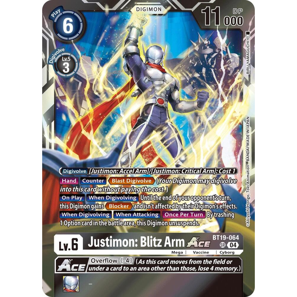 DCG [BT19-064 SR] Justimon: Blitz Arm ACE