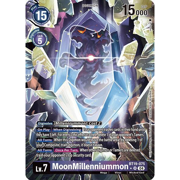 DCG [BT19-075 SR] MoonMillenniummon (Alternate Art)
