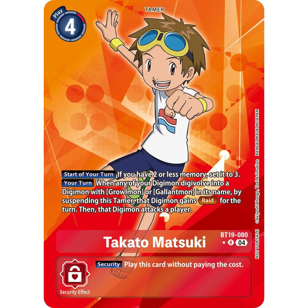 DCG [BT19-080 R] Takato Matsuki (Release Special Booster 2.5: Box Promotion Pack)