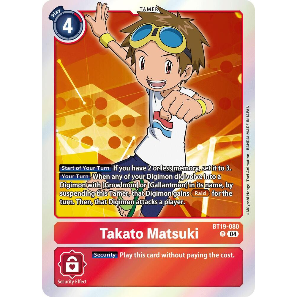 DCG [BT19-080 R] Takato Matsuki
