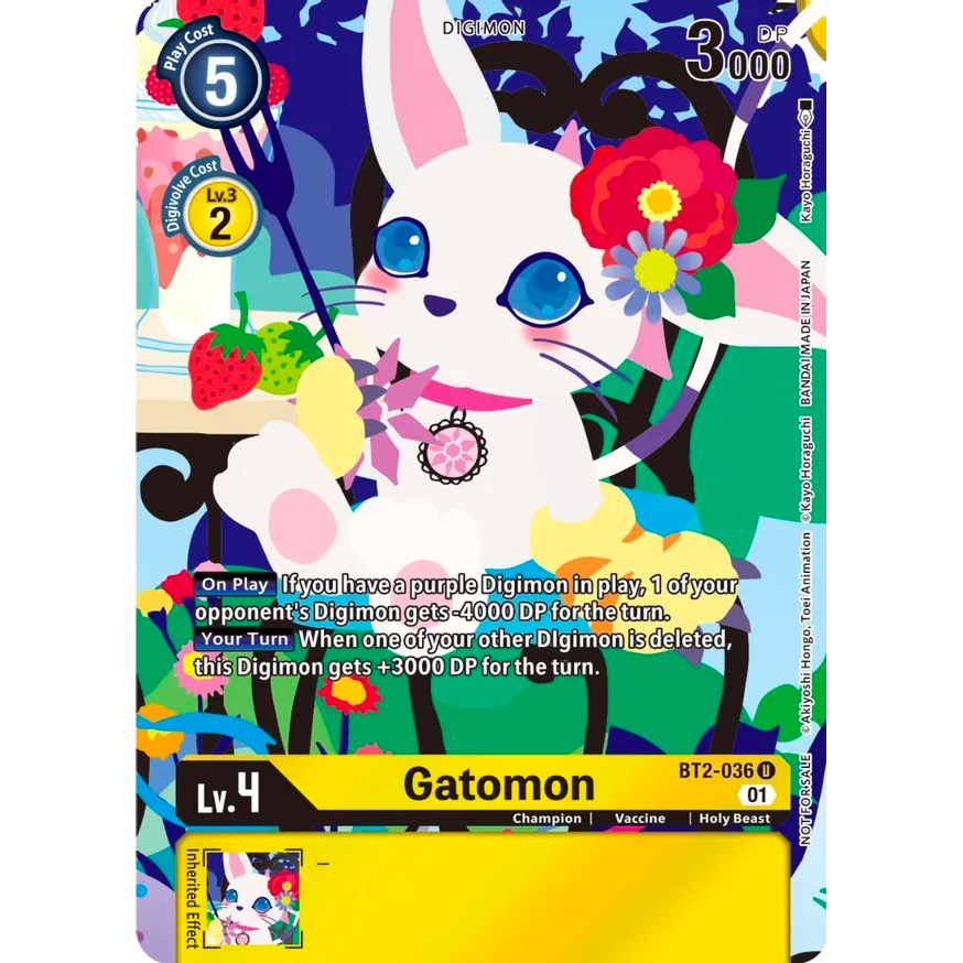 DCG [BT2-036 P] Gatomon (Tamers Card Set 2 Floral Fun)