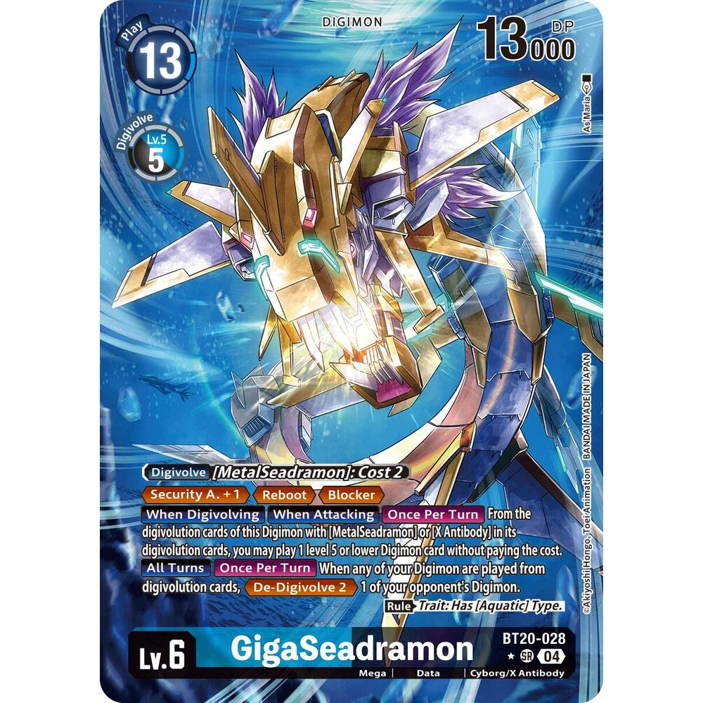 DCG [BT20-028 SR] GigaSeadramon (Alternate Art)