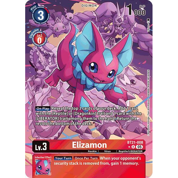 DCG [BT21-008 R] Elizamon (Alternate Art)
