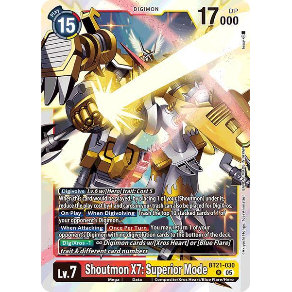 DCG [BT21-030 R] Shoutmon X7: Superior Mode