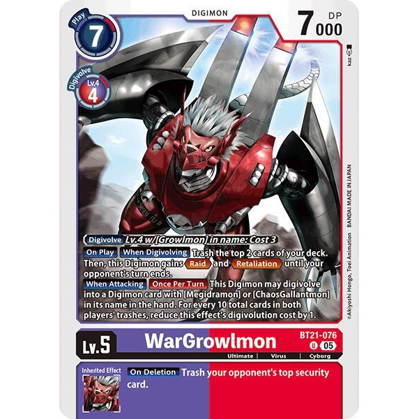 DCG [BT21-076 U] WarGrowlmon