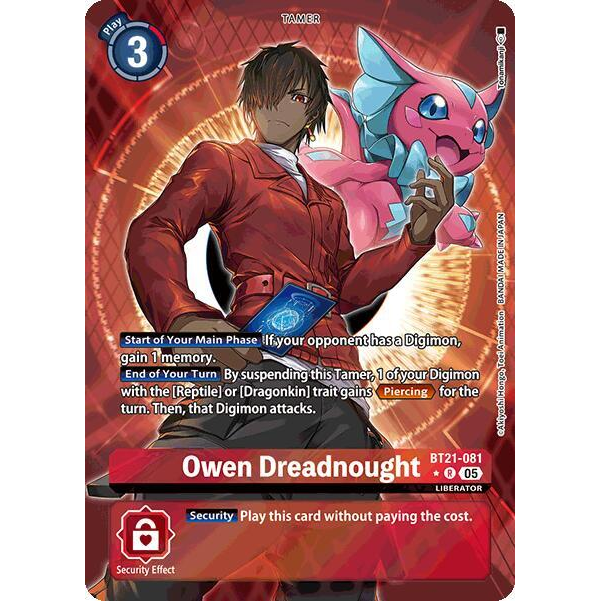 DCG [BT21-081 R] Owen Dreadnought (Alternate Art)