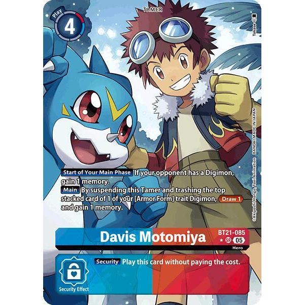 DCG [BT21-085 SR] Davis Motomiya (Alternate Art)