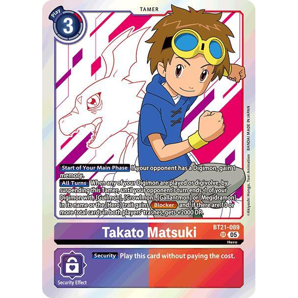 DCG [BT21-089 SR] Takato Matsuki