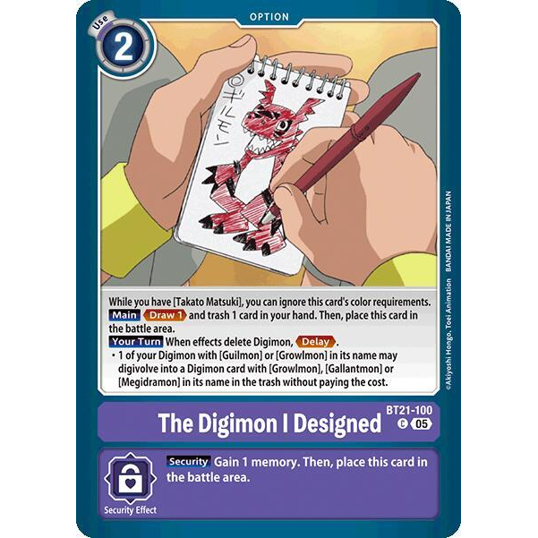 DCG [BT21-100 C] The Digimon I Designed
