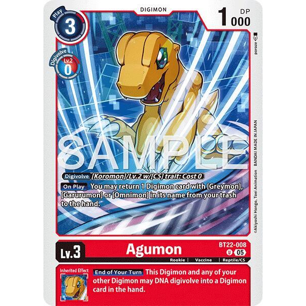 DCG [BT22-008 U] Agumon