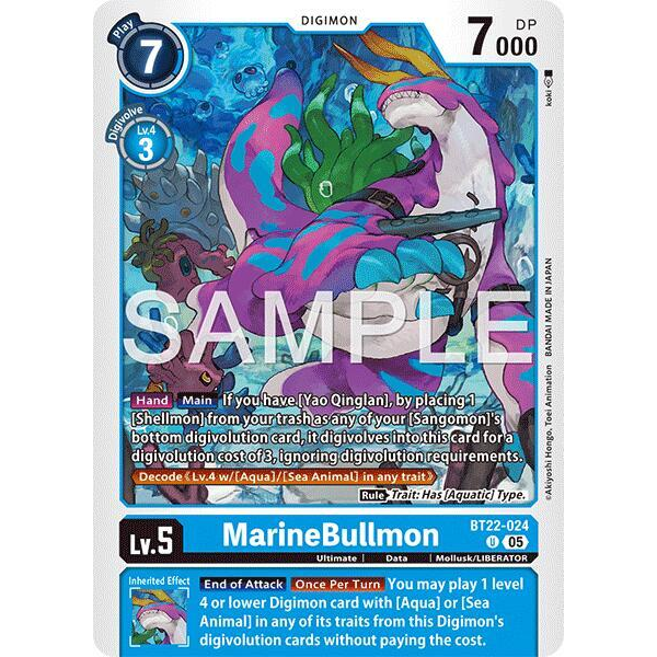 DCG [BT22-024 U] MarineBullmon