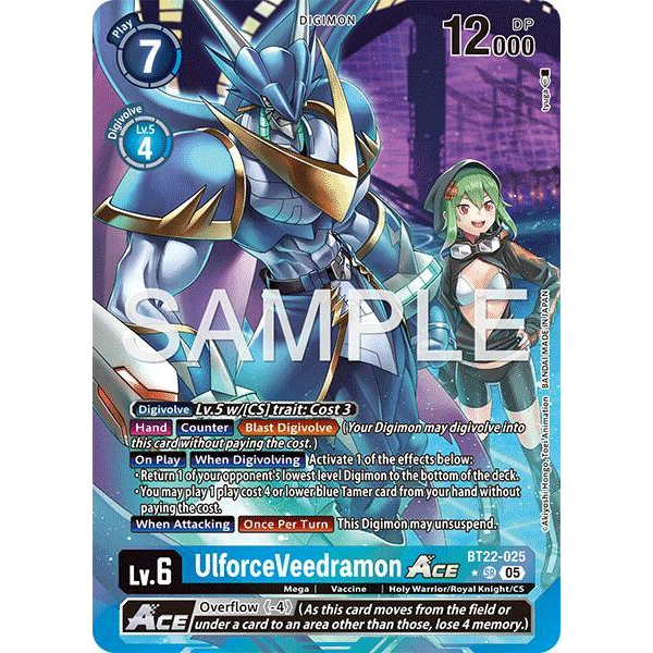 DCG [BT22-025 SR] UlforceVeedramon ACE (Alternate Art)