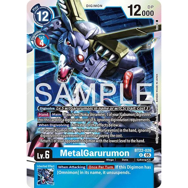 DCG [BT22-026 R] MetalGarurumon