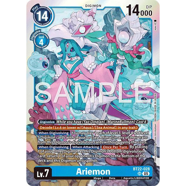 DCG [BT22-028 SR] Ariemon