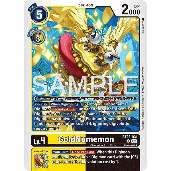 DCG [BT22-031 U] GoldNumemon