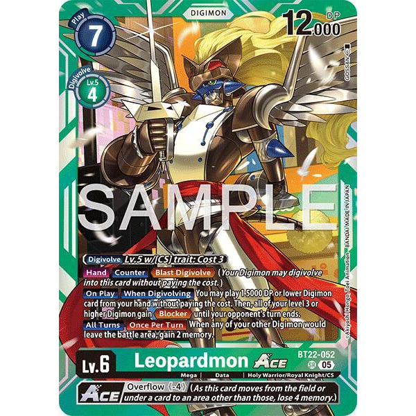 DCG [BT22-052 SR] Leopardmon ACE