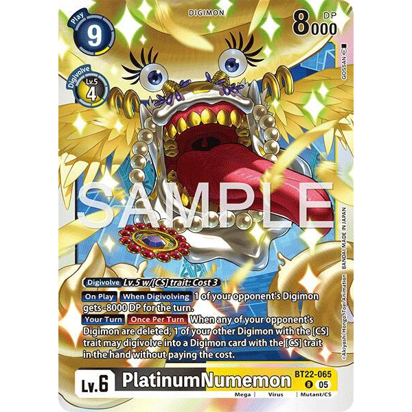 DCG [BT22-065 R] PlatinumNumemon