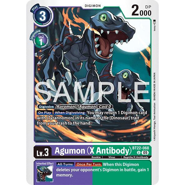 DCG [BT22-068 U] Agumon (X Antibody)