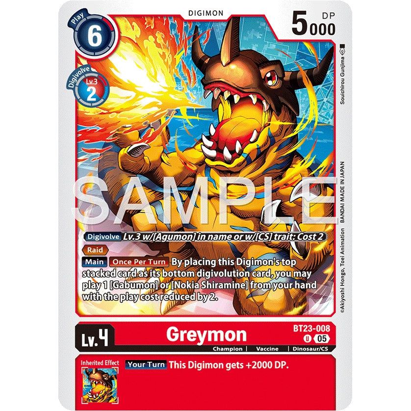 DCG [BT23-008 U] Greymon