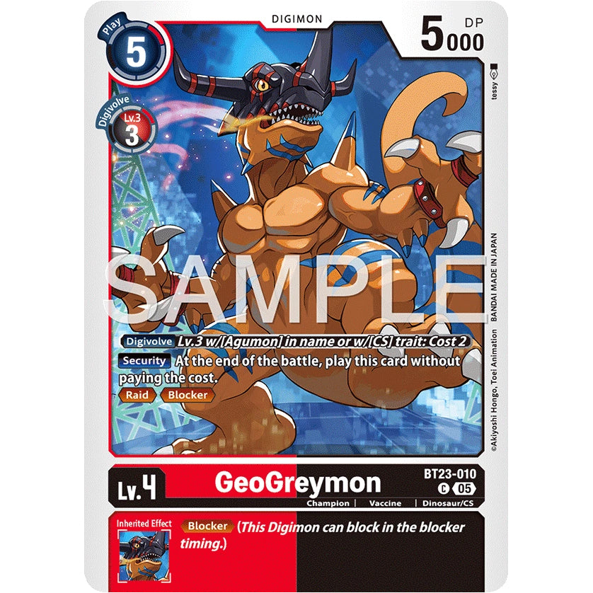 DCG [BT23-010 C] GeoGreymon