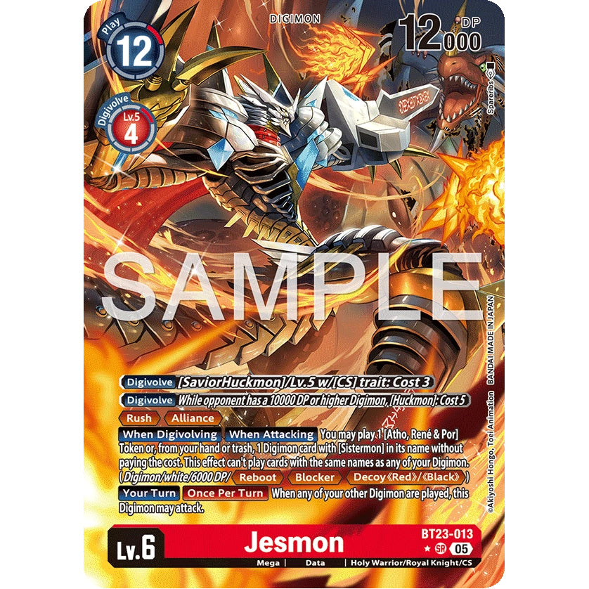 DCG [BT23-013 SR] Jesmon (Alternate Art)