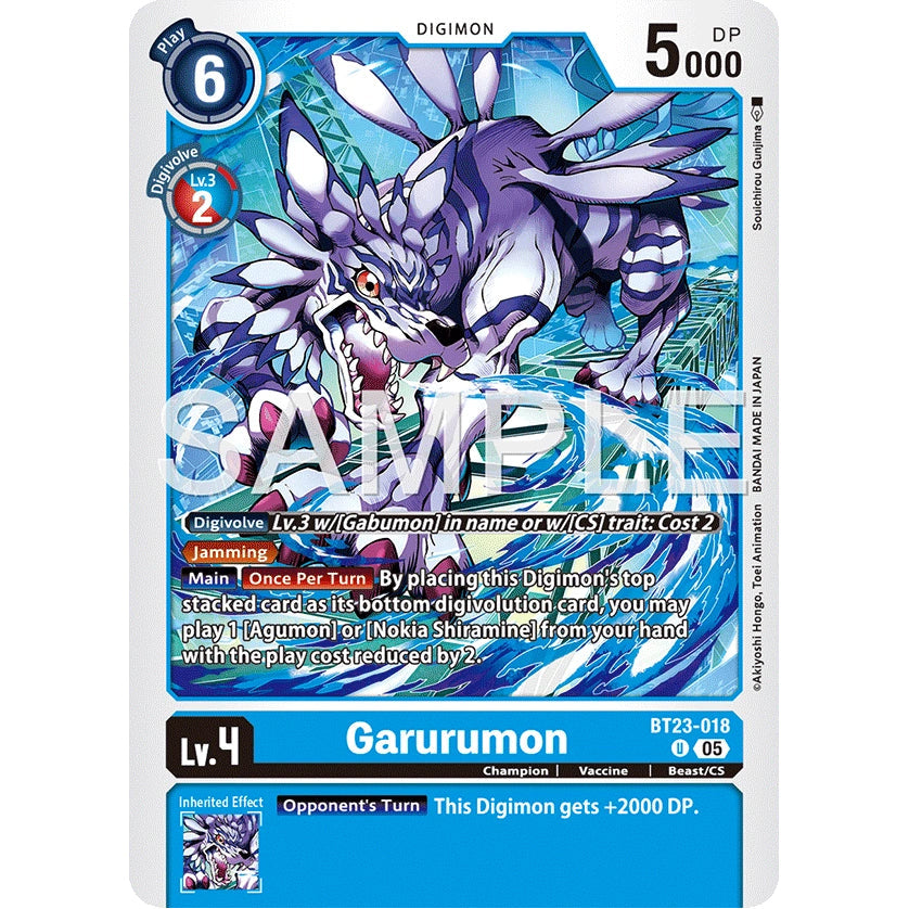 DCG [BT23-018 U] Garurumon