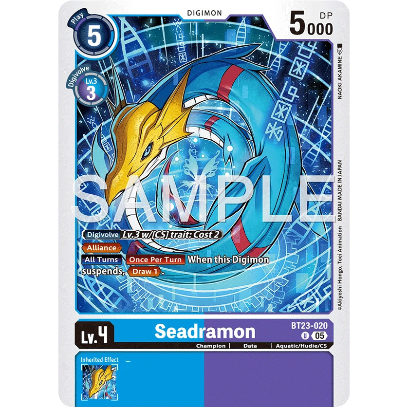 DCG [BT23-020 U] Seadramon